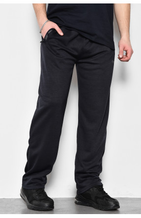 Спортивные штаны мужские полубатальные темно-синего цвета 1403-12 173409C