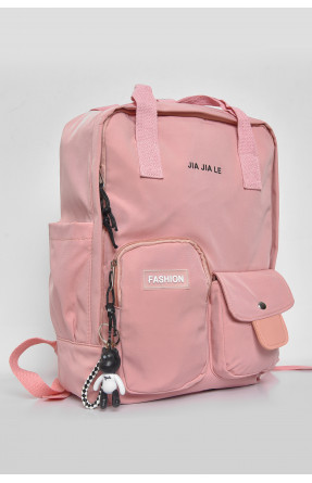 Рюкзак женский текстильный светло-розового цвета 7637 173414C
