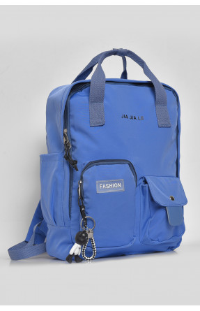 Жіночий рюкзак текстильний темно-блакитного кольору 7637 173415C
