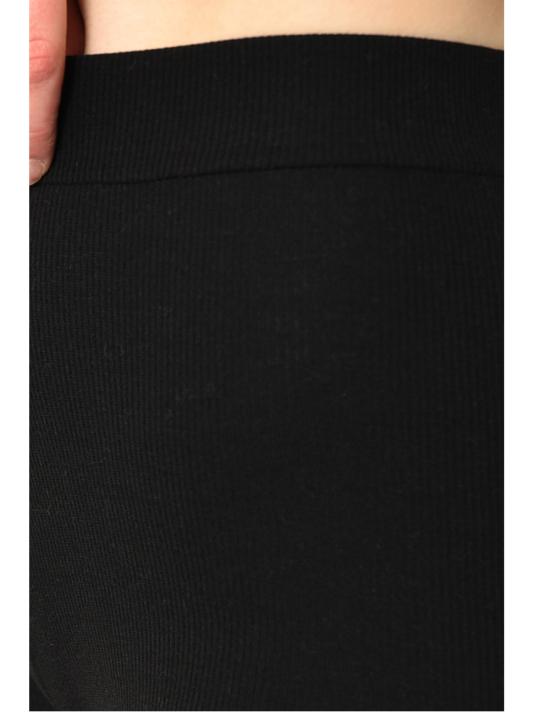 Лосини жіночі трикотажні чорного кольору 9640-2 173422C