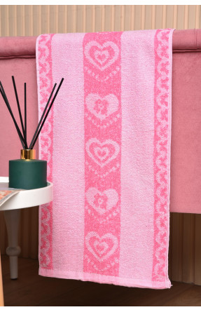 Полотенце кухонное махровое розового цвета 113792 173431C