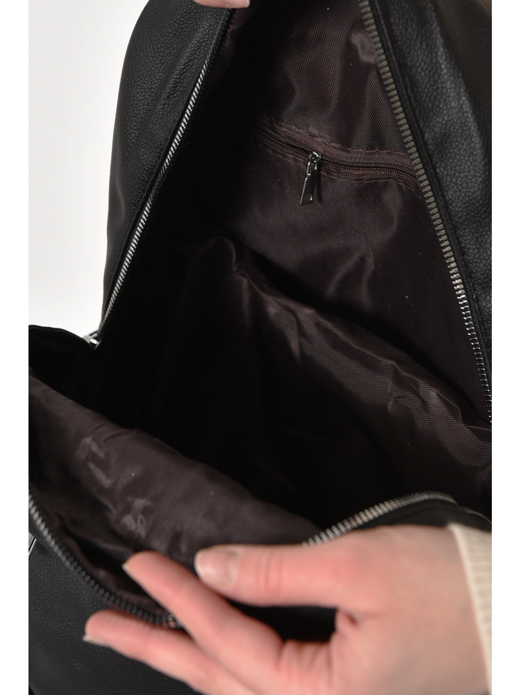 Рюкзак женский из экокожи черного цвета 8080-6 173472C