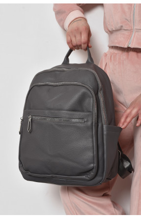 Жіночий рюкзак з екошкіри сірого кольору 521 173479C