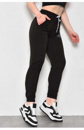 Спортивные штаны женские черного цвета 203 173481C