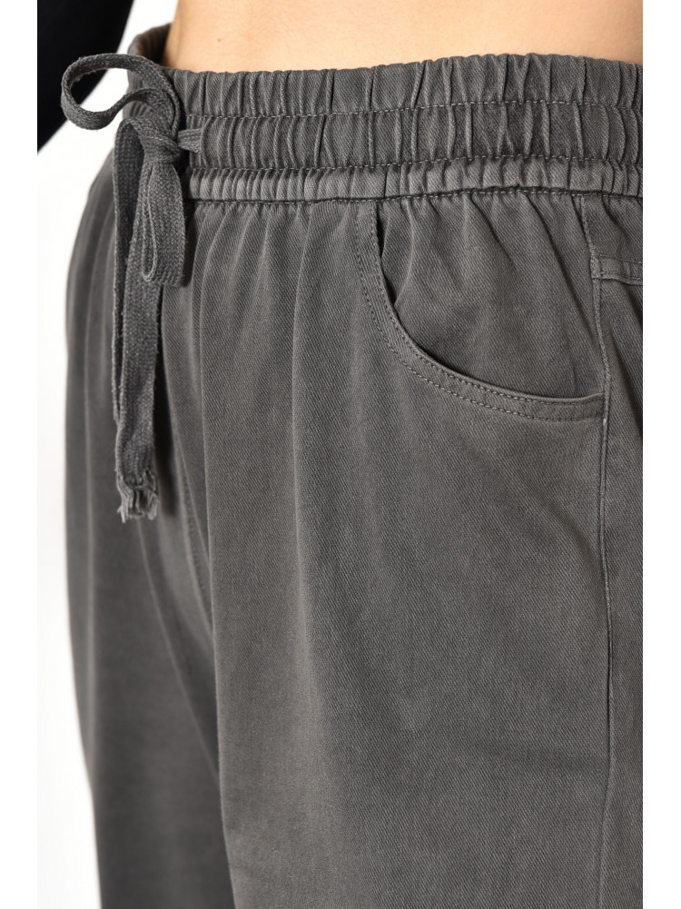 Штани жіночі напівбатальні сірого кольору 4058 173491C