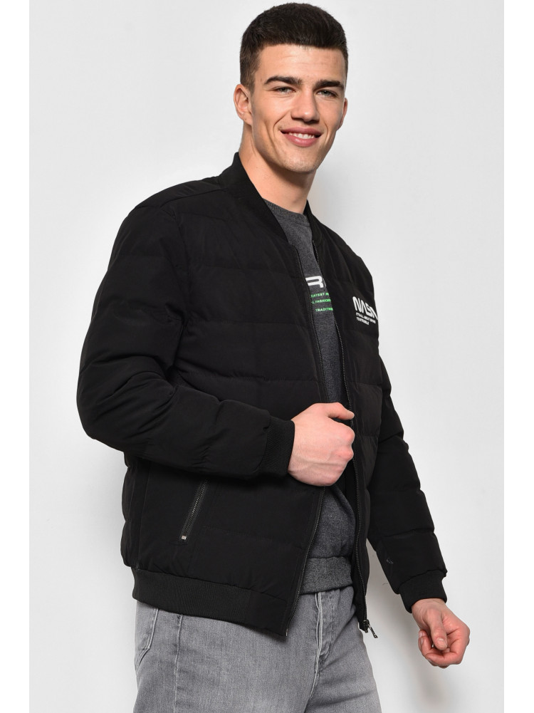 Куртка чоловiча демicезонна чорного кольору 5-9 173530C