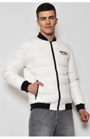 Куртка чоловiча демicезонна білого кольору 5-9 173533C