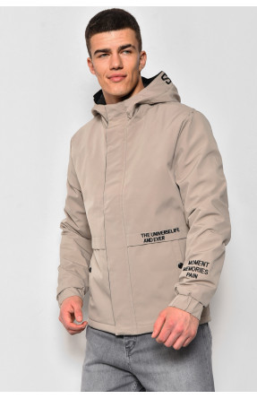 Куртка мужская демисезонная бежевого цвета 9951 173536C