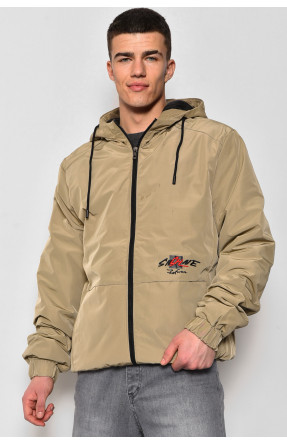 Куртка чоловiча демicезонна бежевого кольору Уцінка 9950 173541C