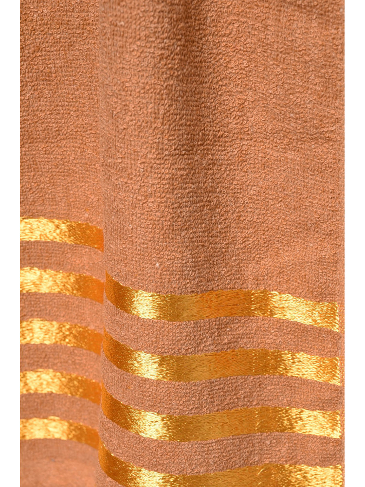 Полотенце банное махровое коричневого цвета 113550 173555C