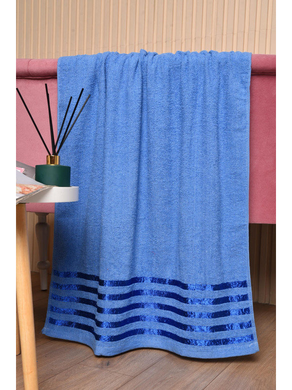 Полотенце банное махровое синего цвета 113550 173559C