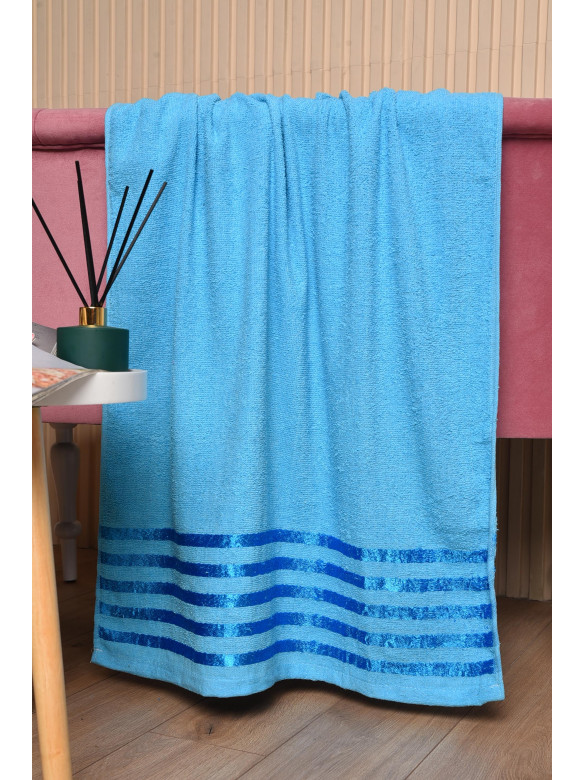 Полотенце банное махровое голубого цвета 113550 173560C