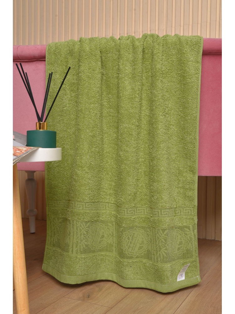 Полотенце банное махровое зеленого цвета 113770 173587C