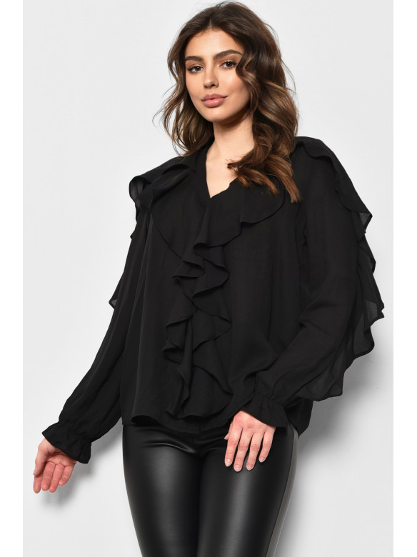 Блуза жіноча чорного кольору 173682C