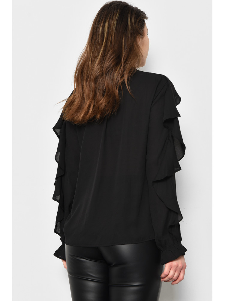 Блуза женская черного цвета 173682C