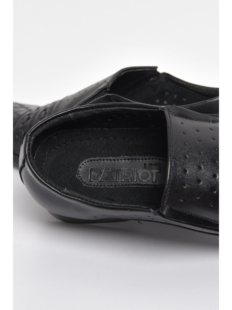 Туфлі підліток для хлопчика чорного кольору 173776C