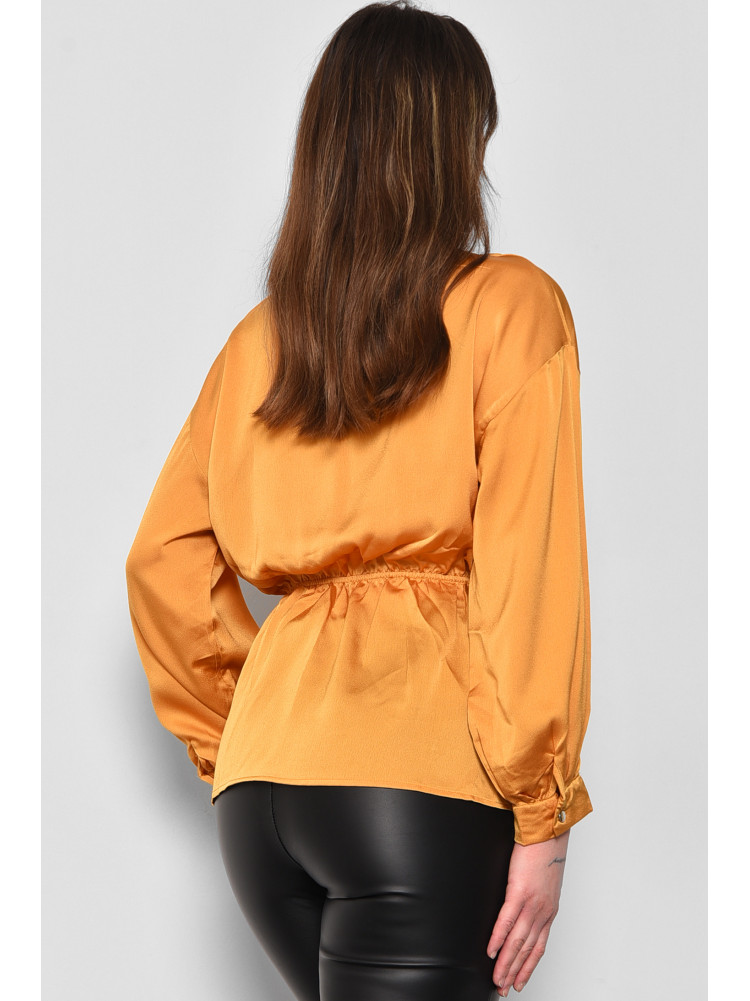 Блуза женская горчичного цвета 173783C