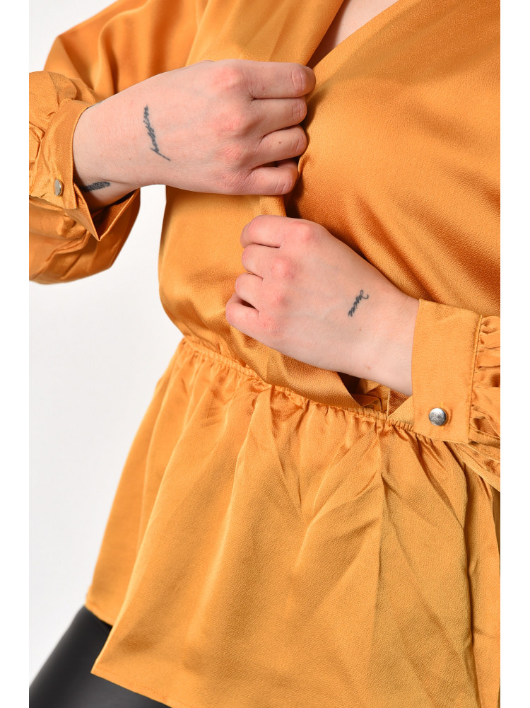 Блуза жіноча гірчичного кольору 173783C