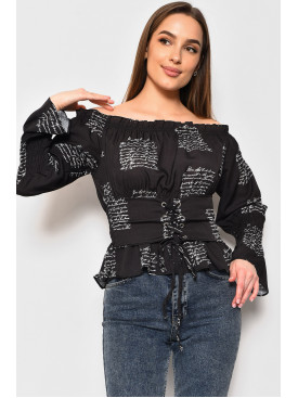 Блуза женская черного цвета 173819C