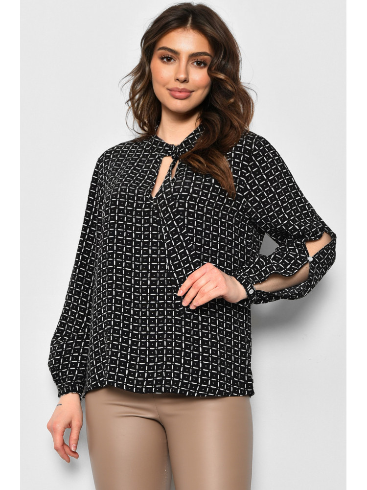 Блуза жіноча чорного кольору 173835C