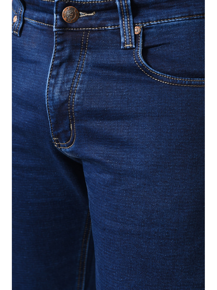 Джинси чоловічі напівбатальні синього кольору 173850C