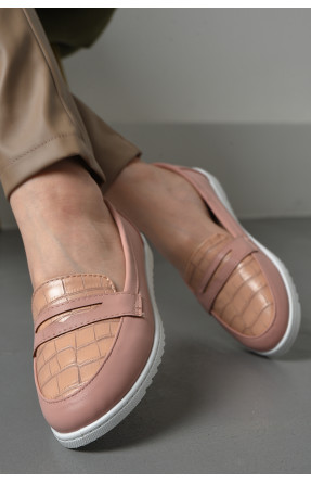 Туфлі-лофери жіночі рожевого кольору 7276-3 174097C