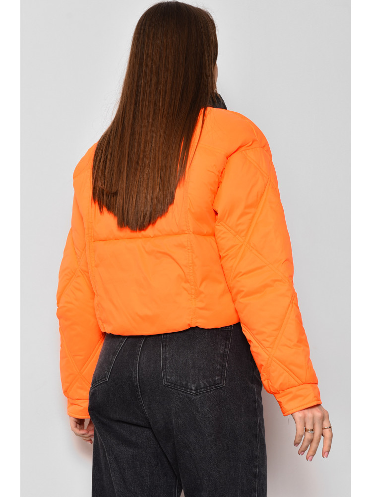 Куртка женская демисезонная оранжевого цвета 1016 174111C
