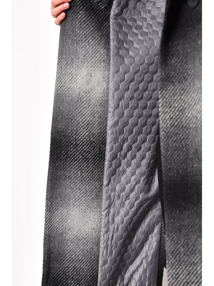 Пальто женское демисезонное серого цвета 5023-5018 174152C