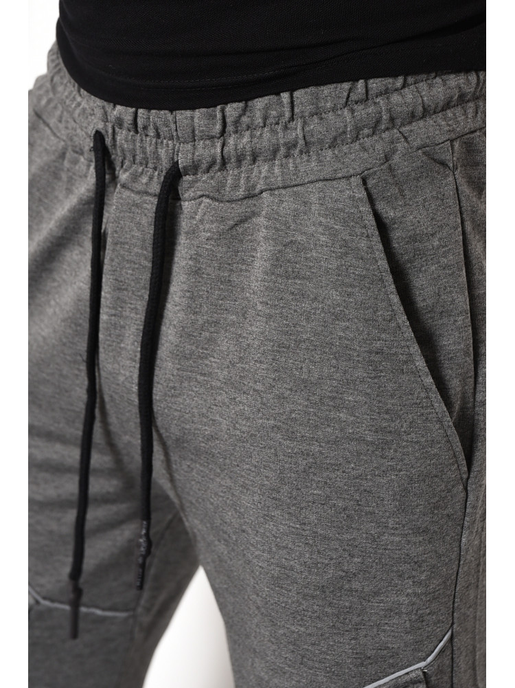 Спортивные штаны мужские серого цвета 174176C