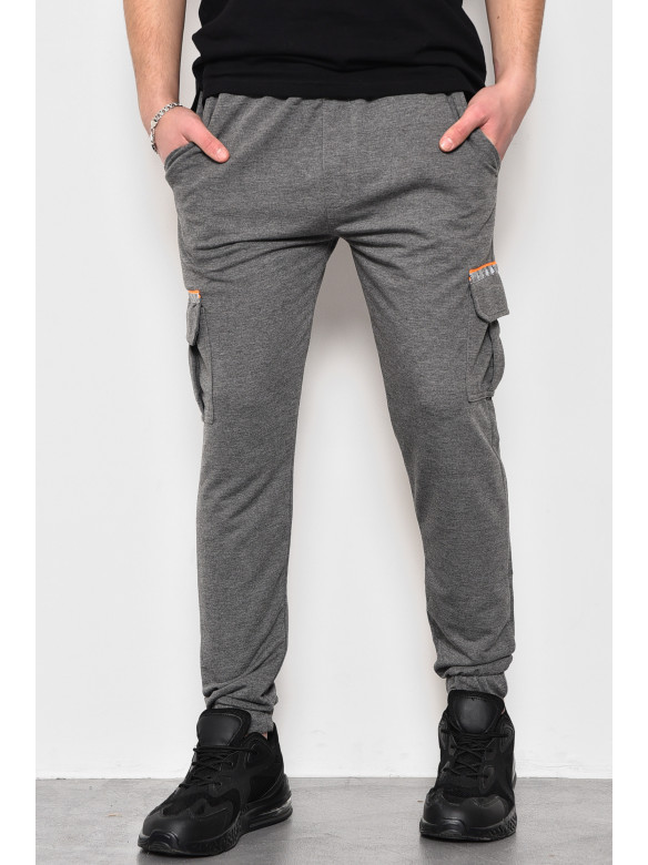 Спортивные штаны мужские серого цвета 174193C