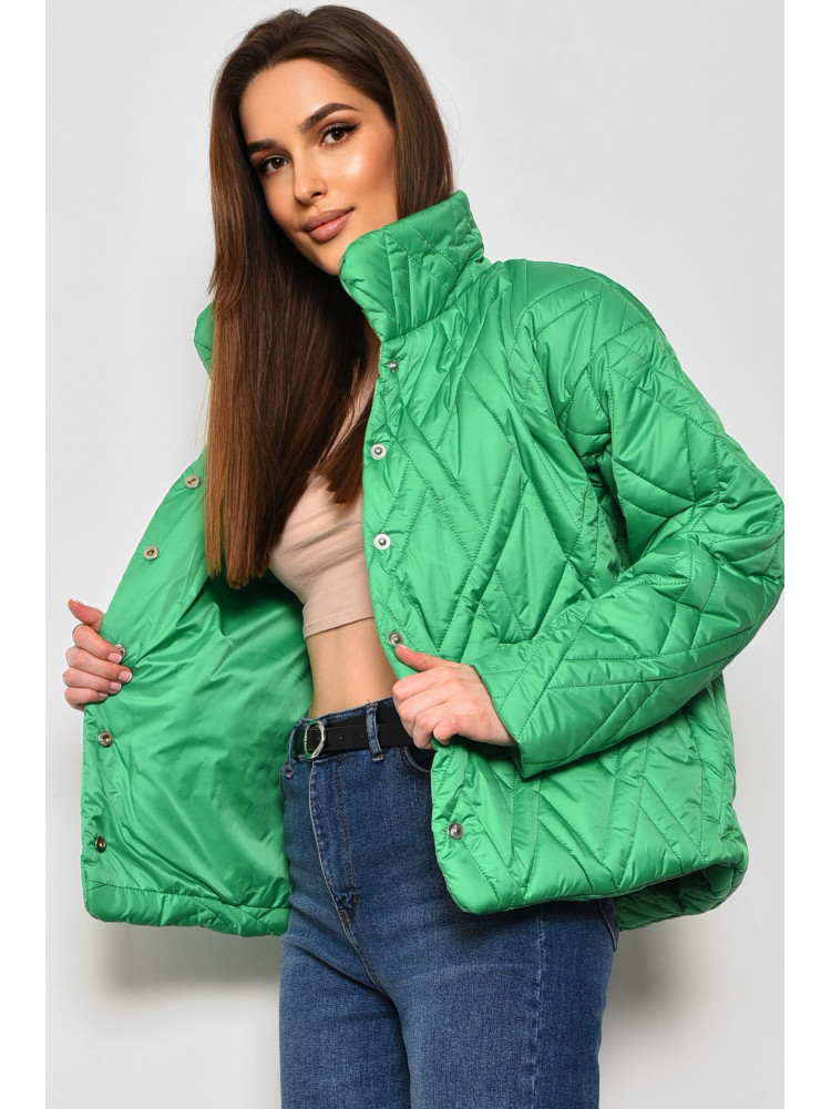 Куртка жіноча демісезонна зеленого кольору 2710 174239C