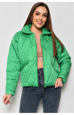 Куртка жіноча демісезонна зеленого кольору 3244 174346C