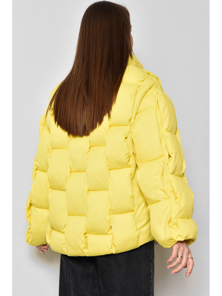 Куртка жіноча єврозима жовтого кольору 8063 174367C