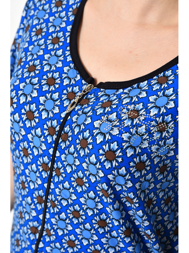 Халат жіночий напівбатальний літній блакитного кольору 501 174518C