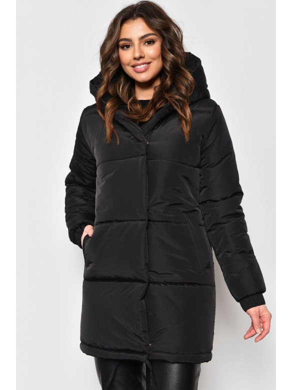 Куртка жіноча демісезонна чорного кольору 9272 174546C