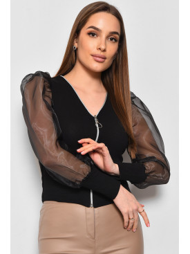 Блуза женская черного цвета 174631C