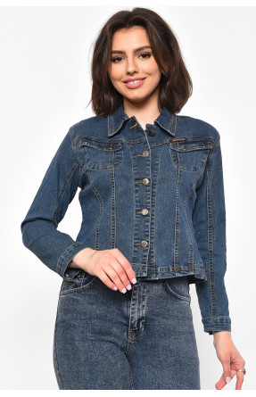 Рубашка женская джинсовая синего цвета 3001 174945C