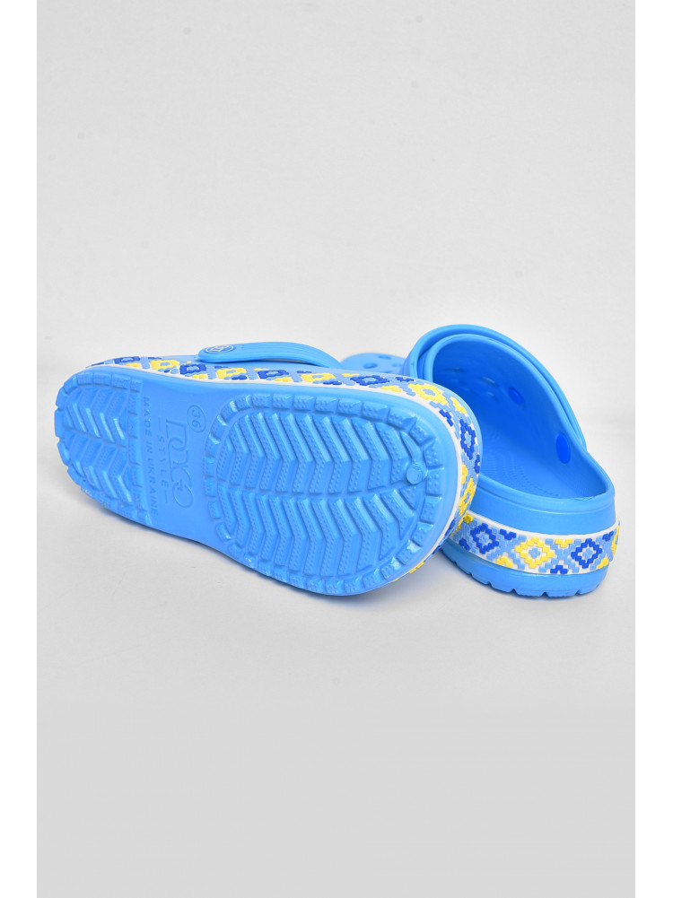 Кроксы женские синего цвета 174964C