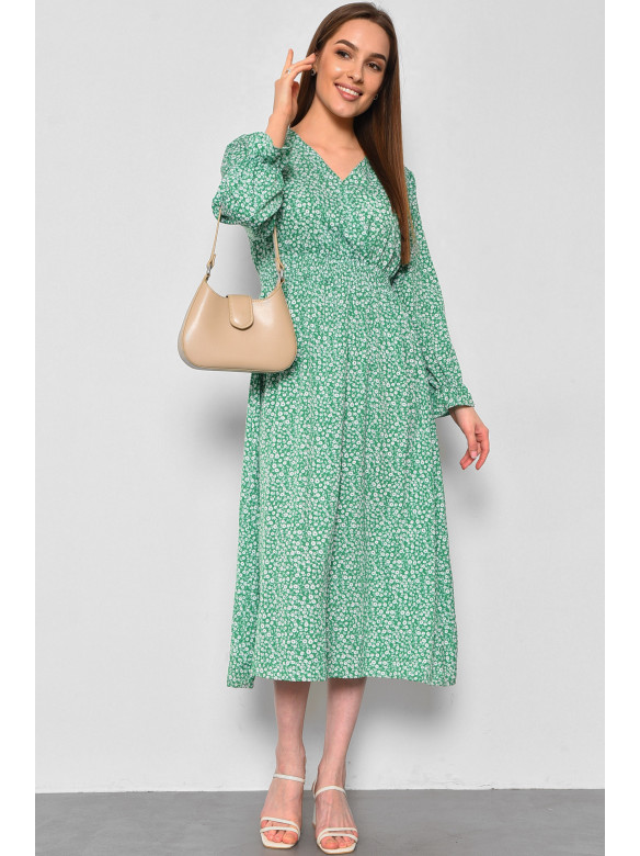 Платье женское зеленого цвета 175074C