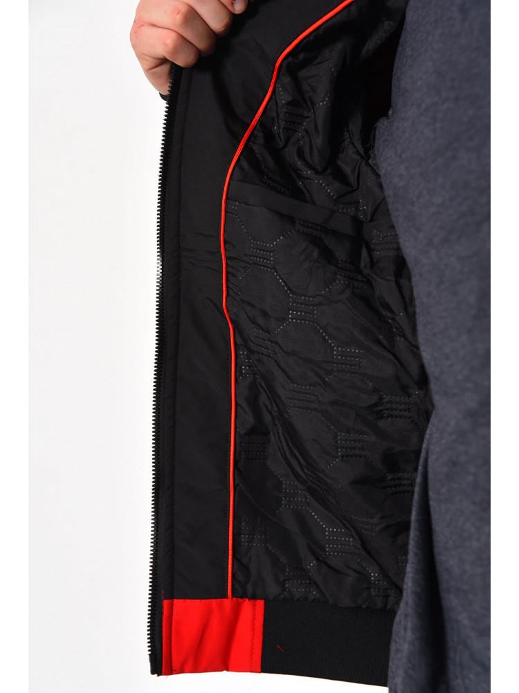 Куртка мужская демисезонная красно-черного цвета 066 175150C