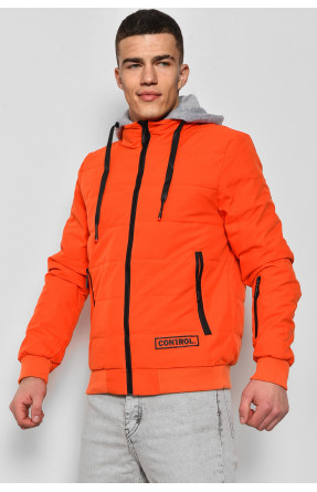 Куртка мужская демисезонная оранжевого цвета 058 175186C
