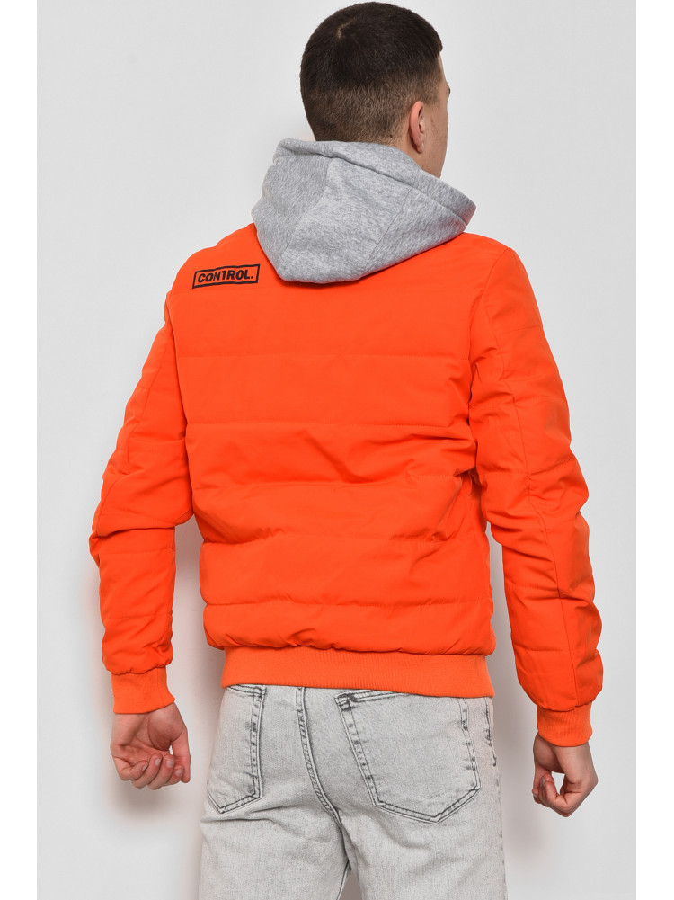 Куртка мужская демисезонная оранжевого цвета 058 175186C
