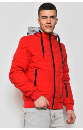 Куртка мужская демисезонная красного цвета 058 175224C