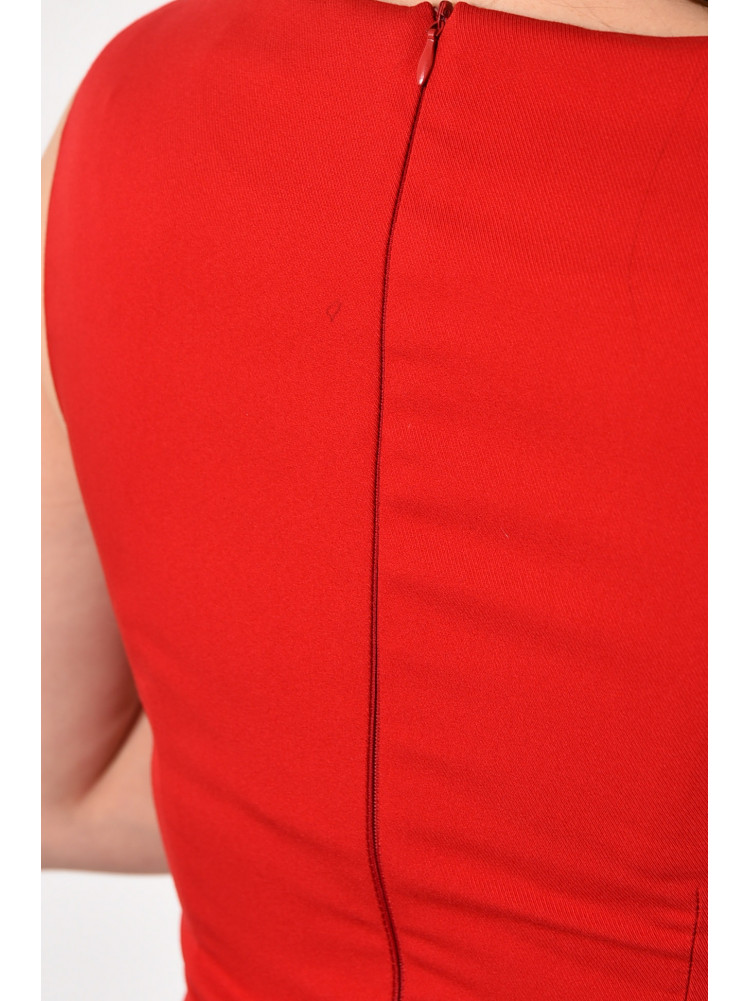 Платье женское однотонное красного цвета 175239C