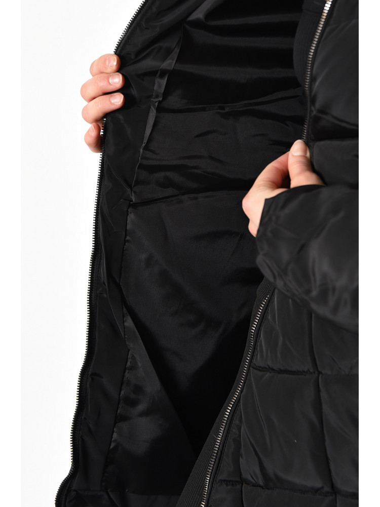 Куртка женская еврозима черного цвета 175250C