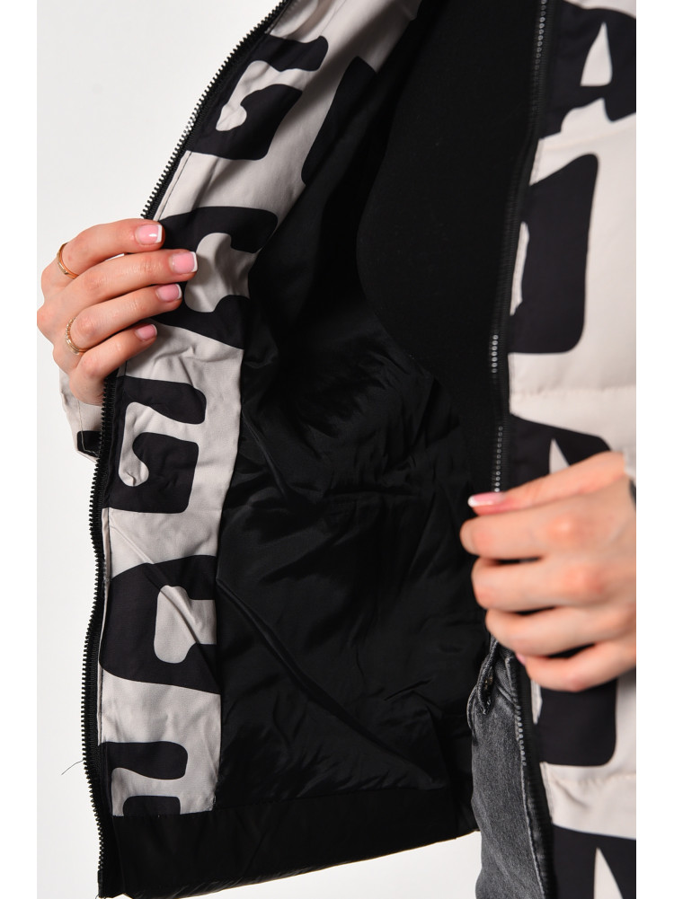 Куртка женская демисезонная бежевого цвета 6058 175277C