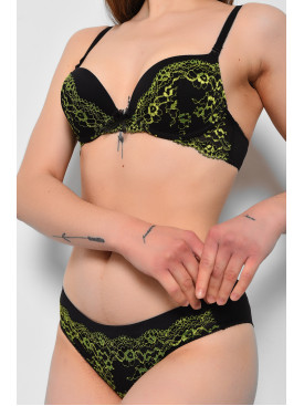 Комплект жіночий чорного кольору чашка С 64311 175406C