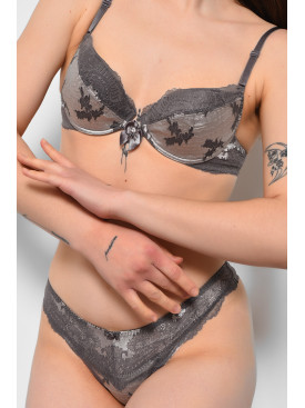 Комплект женский серого цвета чашка С 6307 175420C Комплект женский серого цвета чашка С 6307 175420C