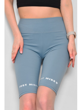 Велосипедки женские голубого цвета 500-1 175459C