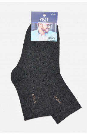 Шкарпетки чоловічі демісезонні темно-сірого кольору 24-20 175494C